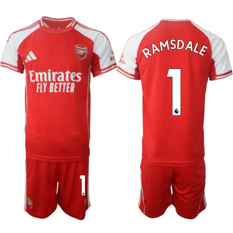 Men 2025-2026 Season Club Arsenal home red #1 Soccer Jersey